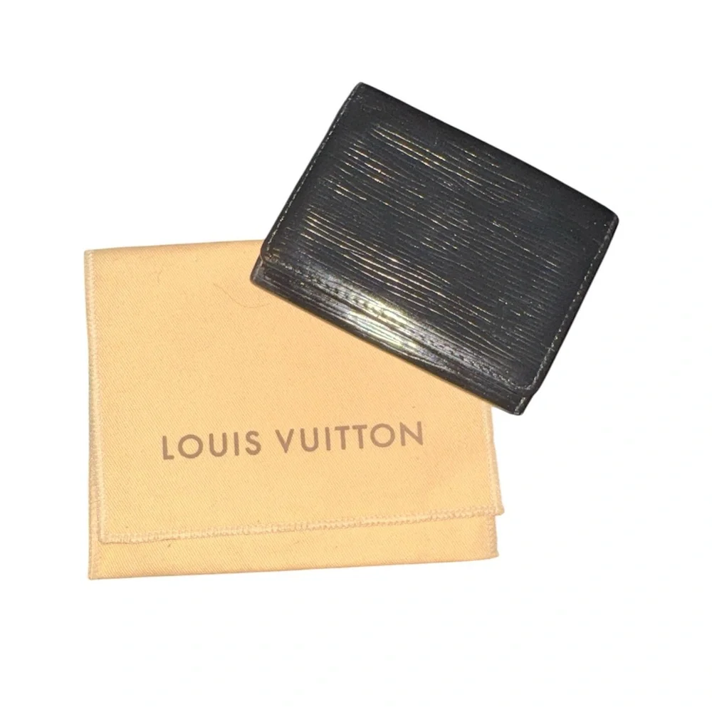 Louis Vuitton Epi Enveloppe Carte de Visite Card Case W/ Dusty